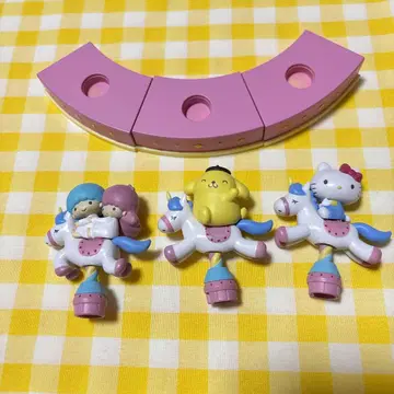 Shaky! 산리오 캐릭터즈 회전목마 PINK 가챠 키티