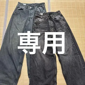 ZARA 엑스트라 배기 데님 2세트 EU38 구멍 있음