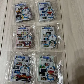 영화 도라에몽의 세계전 특전 아크릴 스탠드 키링 컴플리트 6점