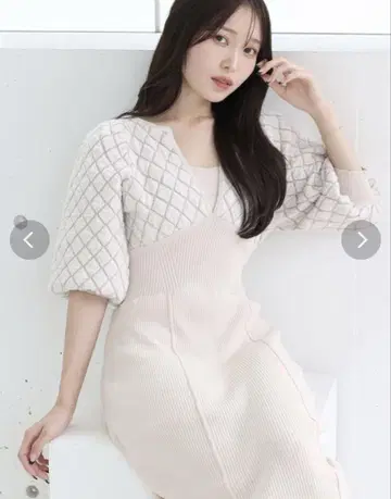 MERCURYDUO 머큐리 듀오 니트 롱 원피스