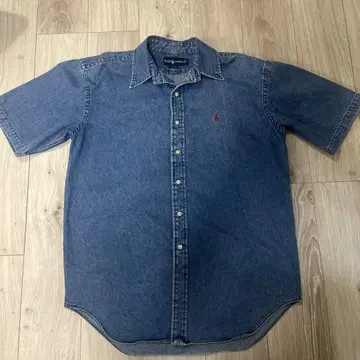 80년대 후반~90년대 Ralph Lauren Blake 반팔 데님 셔츠
