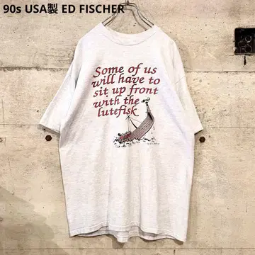 90s USA제 ED FISCHER 티셔츠 HANES 헤인즈