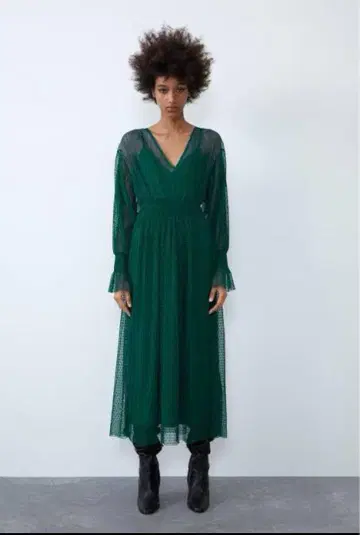 ZARA 그린 원피스