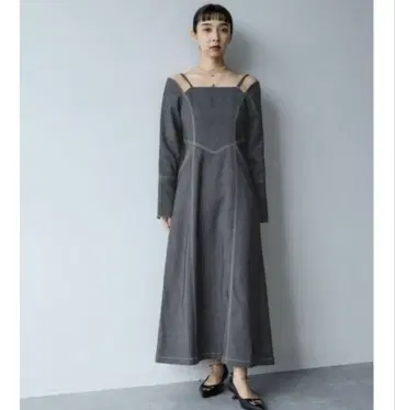 HARE 하레 카타아키 데님 원피스 롱 원피스