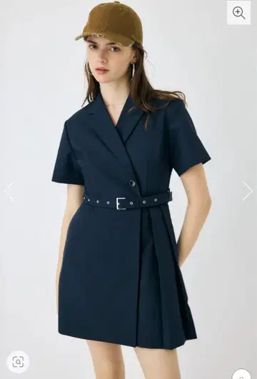 MOUSSY BLAZER PLEATS 미니 드레스
