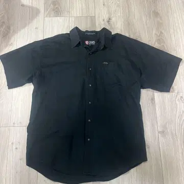 CHAPS RALPH LAUREN 코튼 린넨 셔츠 블랙