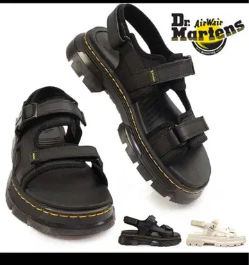 Dr. Martens 블랙 스포츠 샌들 forster