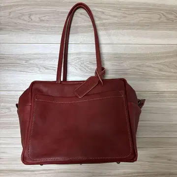 보 데셍 빨간색 가죽 백