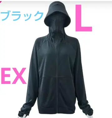 워크맨 쿨 UV 선셰이드 후드티 EX 블랙 L 블랙