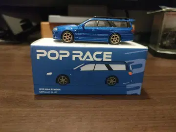 POP RACE GTR R34 스테이지 메탈릭 블루 1/64