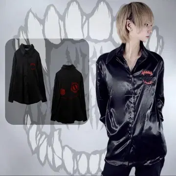 NieR VENOM RED FACE SATIN LONG SHIRT