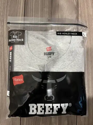 Hanes Beefy 헨리넥 티셔츠