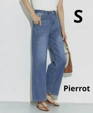 Pierrot 데님 와이드 팬츠