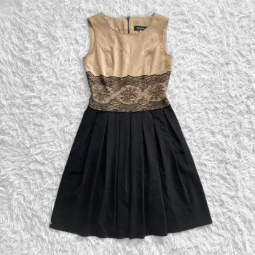 KIMIJIMA BOUTIQUE 드레스 원피스 블랙 베이지 9