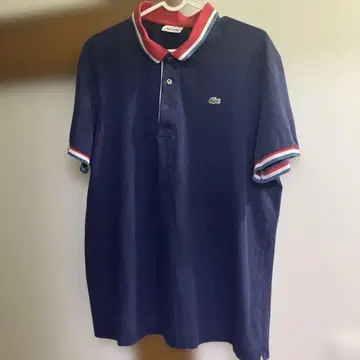 LACOSTE 라코스테 네이비 절개 피케 셔츠 사이즈 7