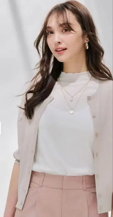 anySIS 하프 슬리브 가디건 [접촉 냉감 / UV 케어]