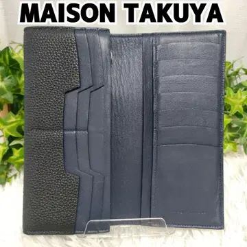 MAISON TAKUYA 2단 폴더형 롱 지갑 TT2Wallet 블랙