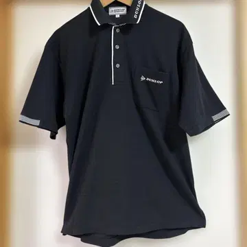 DUNLOP 얇은 소재 피케 셔츠 size:LL