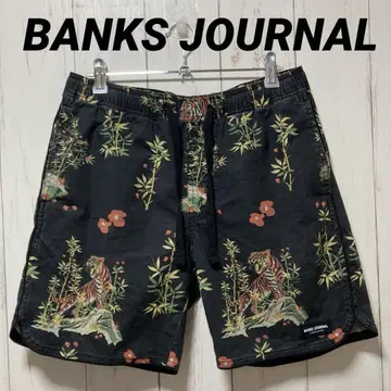 BARNS JOURNAL 뱅크스 저널 하프 팬츠 올 패턴 호랑이 무늬