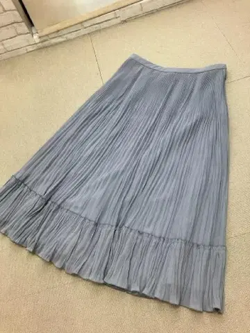 (K07386) Leilian 레리안 플리츠 롱 스커트 13+