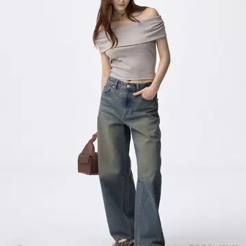 GU 배럴 레그 청바지 2색 세트