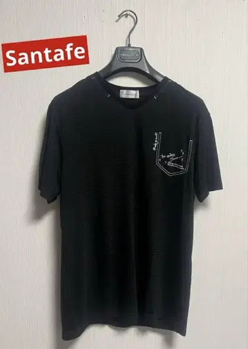 SANTAFE 산타페 반팔 보더 무늬 티셔츠 남성용