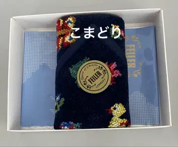 페이러 JAL 한정 네이비 완판템 손수건 하이 켄드 플레인 패턴