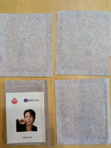 BTS JIN 진라면 해외 패키지 씰