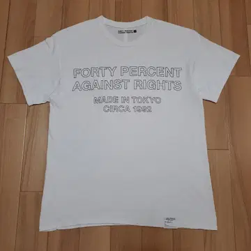 FORTY PERCENT AGAINST RIGHTS 로고 티셔츠