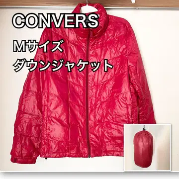 CONVERS M 사이즈 다운 자켓 빨간색