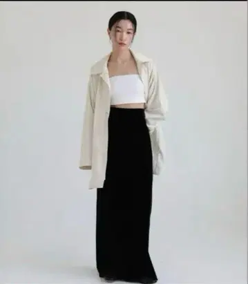 aere high-waist velours skirt 36