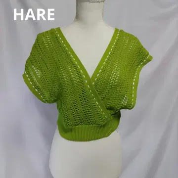 HARE 스티치 니트 뷔스티에