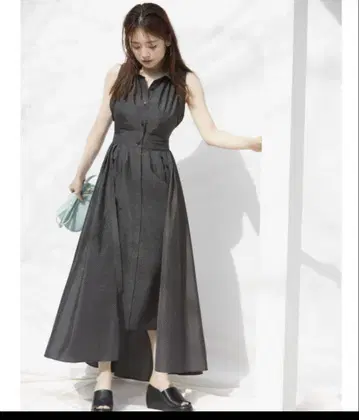 슬리브리스 피쉬테일 셔츠 원피스 SWFO232062 size1