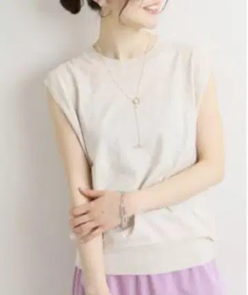 이에나 IENA 코튼 린넨 슬리브리스 풀오버