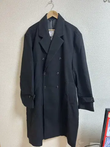 URBAN RESEARCH 더블 롱 코트 블랙 L 사이즈
