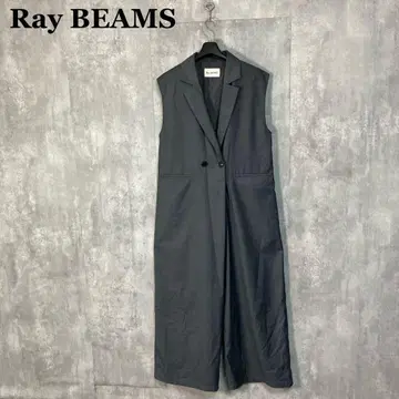 Ray BEAMS 테일러드 칼라 멜빵바지 0