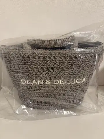 DEAN & DELUCA BEAMS 크로셰 바스켓 백 그레이 M