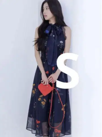 SNIDEL 백리본 쉬폰 원피스