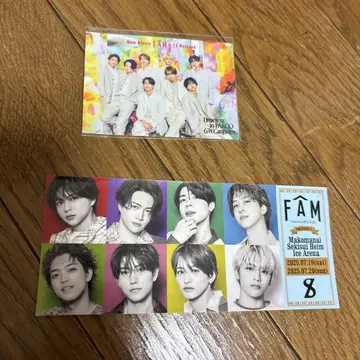 [홋카이도 한정] timelesz FAM 티켓풍 스티커