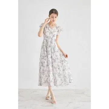 새상품!! 토코 클로젯 원피스 플리츠 꽃무늬