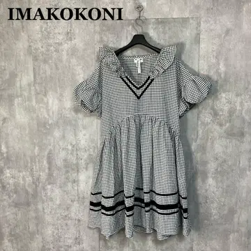IMAKOKONI 깅엄 체크 튜닉 S