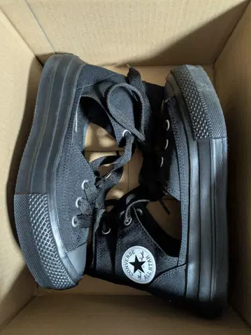 Converse 블랙 하이컷 스니커즈 PLTS 길리