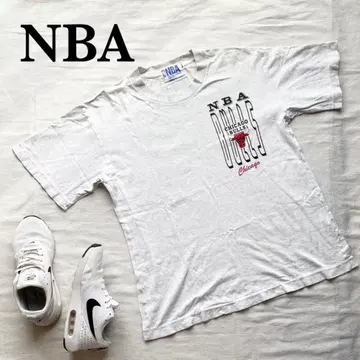 NBA 시카고 불스 반팔 티셔츠 농구 M 화이트 프린트