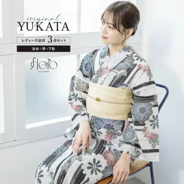 SOUBIEN 유카타 오비 일본 나막신 세트