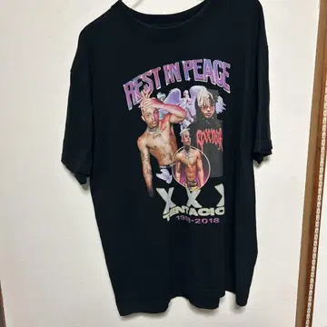 XXX TENTACION 빈티지풍 T셔츠