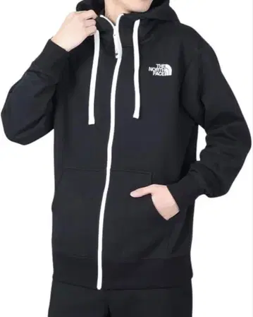 THE NORTH FACE 블랙 XL 풀 집업 후드티