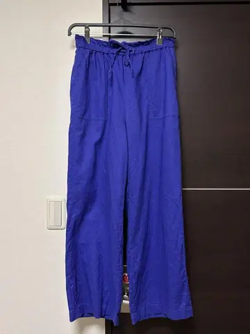 린넨 혼방 와이드 팬츠 (안감 부착)