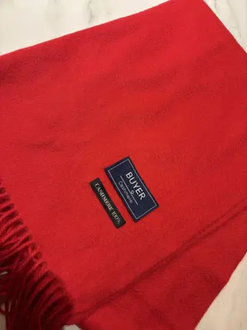 BUYER 캐시미어 머플러 빨간색