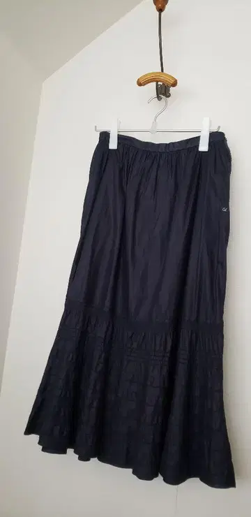 45R 네이비 롱 스커트 L