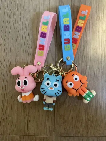 재미있는 껌 볼 키링 세트